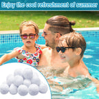 ZeeDix 1.6 lbs Pool Filter Balls for Sand Filter Pump, New Upgrade Efficient Swimming Pool Filter Sand Alternative(Equals 50 lbs Pool Filter Sand), Reusable Eco-Friendly Fiber Filter Media Balls