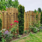 DoCred 4 Pack Garden Trellis for Climbing Plants, 59 Inch Metal Trellis