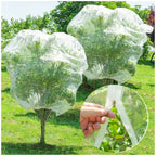 Large Fruit Orchard Netting, 6.56 x 6.56 FT Plant Netting with Zipper and Drawstring, Garden Netting to Protect Fruit from Anti Birds, Bugs, Cicadas, Insects