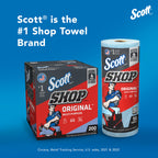 Scott Shop Original Blue Towels (75130), 9.4"x11" Cloth-like Paper Towel (30 Rolls of 55 Sheets, 1,650 Sheet Total)