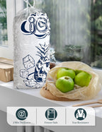 50 Pack Ice Bags 20 lb with Drawstring, Heavy-Duty Ice Bags for Ice Machine(2 Mils Thickness)