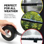 TAPEWELL Black Electric Tape, Professional Grade 3/4 inch x 66ft, PVC Electrical Insulating Tape for All Weather, U/L Approved, Waterproof, Home Improvement Electrical Equipment, Pack of 20