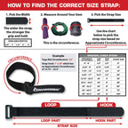 Reusable Cinch Straps 2" x 30" - 6 Pack, Multipurpose Strong Gripping, Quality Hook and Loop Securing Straps (Black)