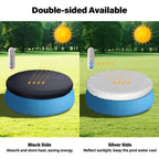 SAFANA 6ft Inflatable Pool Covers for Above Ground Pools [ Cover Diameter: 6ft ] Round Pool Cover for Inflatable Easy Set Pool with Elastic Band, Swimming Pool Windproof Dustproof