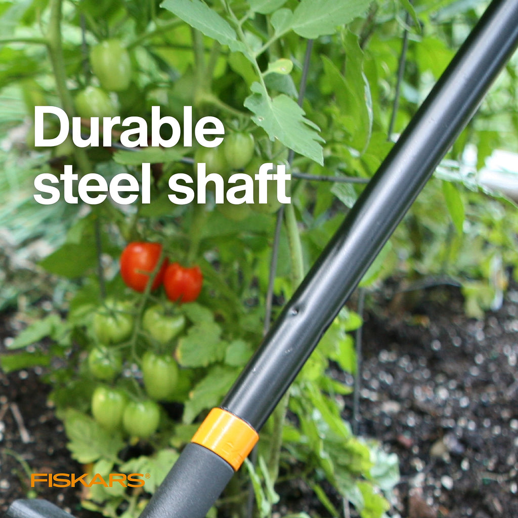 Fiskars 40"-60" Extendable Rotary Tiller Cultivator for Garden & Lawn Care