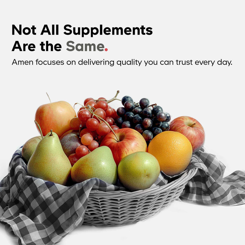Amen Fruits & Veggies Vitamins Bundle, Vegetables, Fruits, 180 Capsules