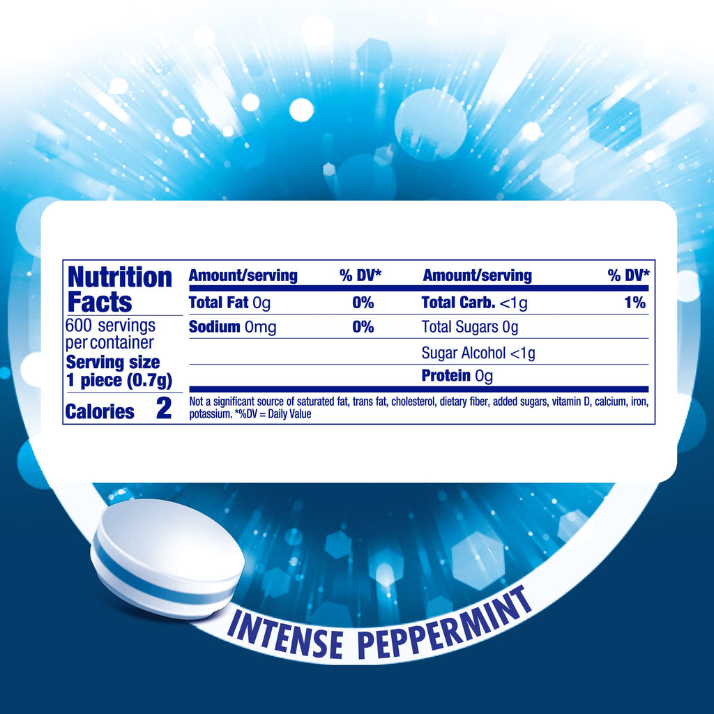 Mentos Clean Breath Hard Mints, Peppermint, 150 Piece Bottle (4 Pack)