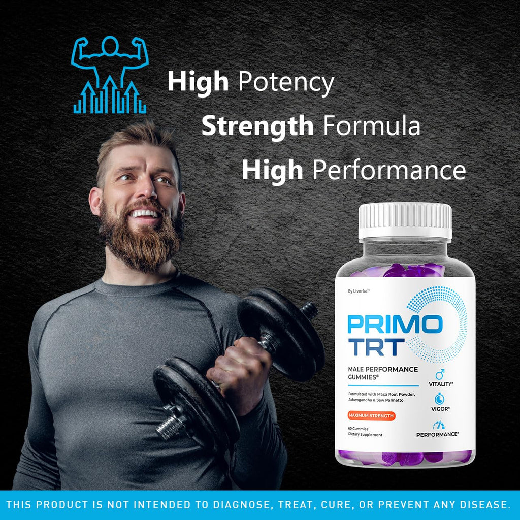 (3 Pack) Primo TRT Gummies - Official for Men Advanced Natural Formula, PrimoTRT Male Gummies for Maximum Performance & Support for Overall Wellness Reviews, Primos TRT Gummys for 3 Months