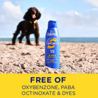 Coppertone Sport Sunscreen Spray, Broad Spectrum SPF 15 Water Resistant Spray Sunscreen, 5.5 Oz, Pack of 3