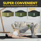 Tribe Lifting Fabric Resistance Bands for Exercise - Hip Bands for Working Out Legs, Glutes, Knees and Thighs for Men and Women - Cloth Circle Booty Bands for Physical Therapy (Military Green)