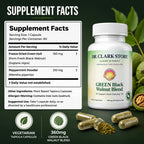 Dr Clark Store Green Black Walnut Blend 360mg, 60 Tapoica Capsules, 60 Day Supply, Freeze Dried Hull with Peppermint, Supports Healthy Intestinal Environment and Routine Wellness Cleansing, USA Made