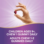Nature's Way Zinc Gummies, Adult & Kids 9+ Immune Support Gummies*, 100% Daily Value per Serving, Mixed Berry Flavor, 120 Chews (Set of 2)