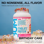 RAW Whey Isolate Protein Powder, Birthday Cake (CBUM Itholate Protein) - 100% Grass-Fed Sports Nutrition Powder for Muscle Growth & Recovery - Low-Fat, Low Carb - 25 Servings