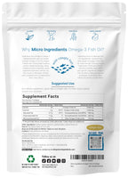 Micro Ingredients Omega 3 Fish Oil Supplements 3,000mg Per Serving, 240 Softgels | Lemon Flavored – Burpless | EPA 540mg + DHA 360mg | Deep Sea Fish