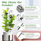 Plant Trellis for Climbing Plants Indoor Outdoor,2 Pack 33 Inch Expandable Metal Trellis for Potted Plants,Flowers Vine Ivy,Sturdy Climbing Plant Support for Indoor & Outdoor Houseplants with Ties
