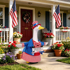 EIHFHIE 250th Independence Day Porch Goose Outfit for 23 Inch Goose Statue