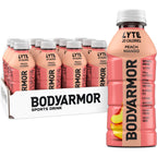 BODYARMOR LYTE Sports Drink, Peach Mango Electrolyte Drink, 16 Oz (12 Pk)