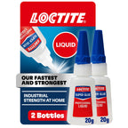 Loctite Super Glue Professional Liquid, Clear, 0.7 fl oz Bottle, 2 Pack - Superglue for Plastic, Wood, Metal, Crafts & Repair, Cyanoacrylate Adhesive Instant Glue, Quick Dry