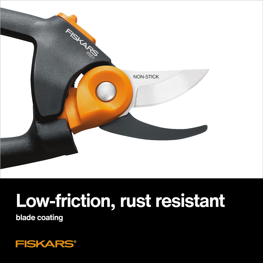 Fiskars PowerGear2 Bypass Pruning Shears, 3/4" Cut Capacity Garden Clippers