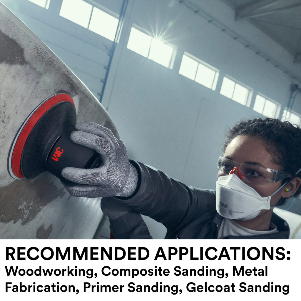 3M Xtract Net Disc 710W, 320+, 3 in, Die 300V, Pack of 50 Hook and Loop Sanding Discs, Virtually Dust-Free, Premium Option for Metal, Wood, Composites, Stock Removal, and Fine Finishing
