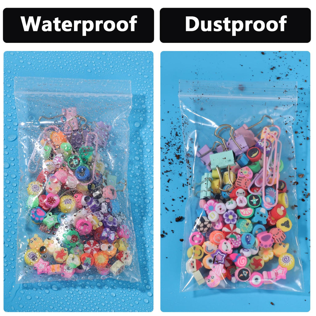 500 Count 3 x 5 Inch Clear Resealable Plastic Bags, 2 Mil