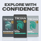 Trojan Raw Thin Latex Condoms for Men, 24 Count