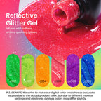 Beetles Halloween Gel Nail Polish Set, Reflective Glitter Gel Polish