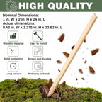 Colingmill 20 Pieces Wooden Garden Stakes 24 Inch Grade and Survey Stakes Wooden Garden and Sign Posts for Plant Support Silt Fence Yard Farm Survey Boundaries Baselines