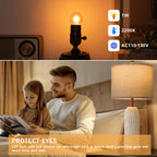 PADMO LUDAZ G40 LED Low Watt Light Bulbs Warm Glow E26 Amber 1W 10 Watt Light Bulb,Low Lumen Light Bulb Small Edison Short Dim Light Bulbs for Lamp,Bedroom (Amber 2200K, 6 Count)