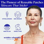 Wrinkles Schminkles Mouth & Lip Wrinkle Patch, 1-Pack, Reusable Hypoallergenic Medical Grad Silicone Smile Line Patches, Anti Wrinkle Sleep Patches for Lip Wrinkle Prevention