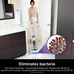 Shark HydroVac Household Disinfectant Cleaner, Kills 99.9% of Bacteria & Viruses, Compatible with Shark HydroVac 3-in-1 Multi-Surface Cleaners on Hardfloor, Stone, Laminate & Tile, Purple, WDCD60