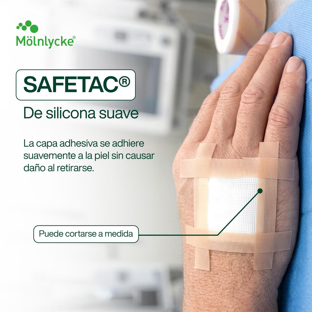 Mepitac 298300 Soft Silicone Tape, 2 cm x 3 /0.8 in x 3.3 yd