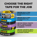 ScotchBlue PROSharp Painter's Tape 1 Inch Wide, 1 Roll
