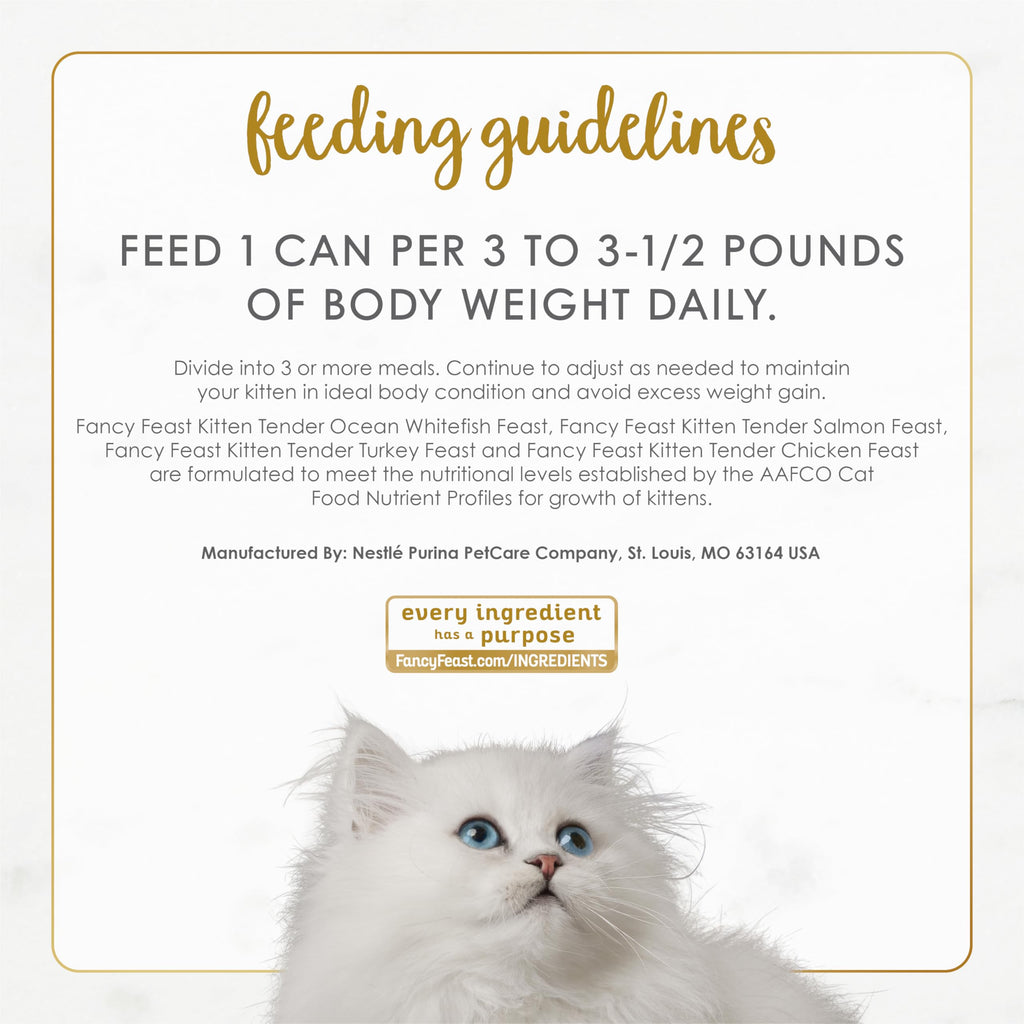 Purina Fancy Feast Wet Kitten Food Variety Pack, 3 oz cans, 24-Pack
