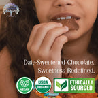 Bon Appesweet Date Sweetened Chocolate Bar - Better than Milk Chocolate | 2.2 Ounce (Pack of 5) | Organic, Zero Added Sugar, 54% Cacao, Plant Based, Dairy Free, and Guilt Free!