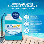 iONRx Hot Tub Chemicals & Spa Patented Copper Ion Solution - Crystal Clear Water Treatment, All-in-One Balancer & Conditioner, Sensitive Skin Safe