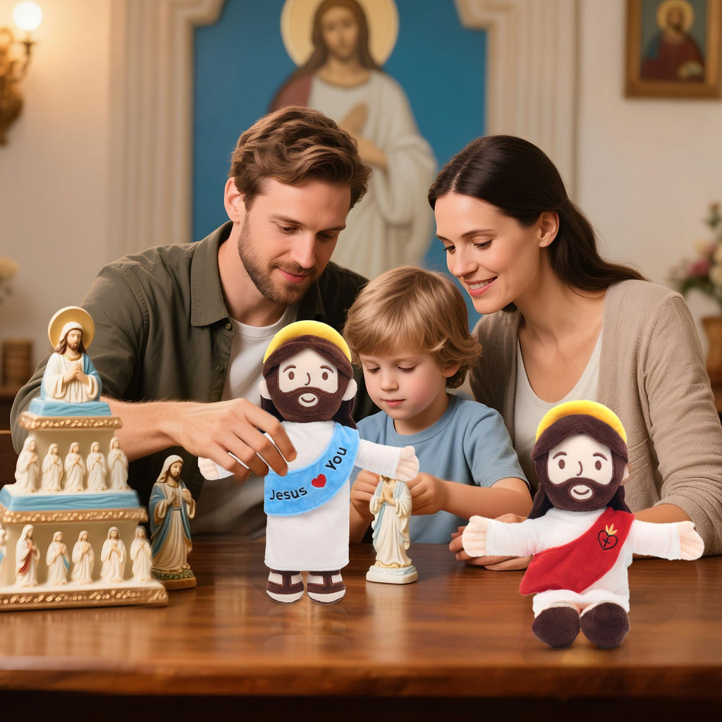 Yelakey Jesus Plush Doll,Jesus Stuffed Plushie for Kids Easter Christmas