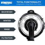 SWIMLINE HYDROTOOLS Complete Sand Filter System, 12" Tank - for Above-Ground Pools Up to 8,000 Gallons, Single Speed Pump, 0.3 THP, 1,980 GPH, 4-Way Multi-Port Valve, 42 lb Capacity