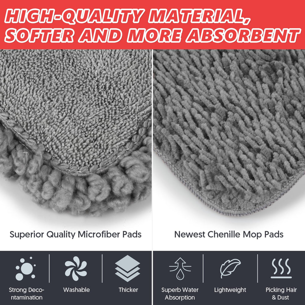 HOMTOYOU Dust Mop for Hardwood Floors: Microfiber Spray Mop for Cleaning