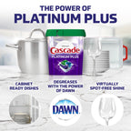 Cascade Platinum Plus ActionPacs Dishwasher Detergent Pods, Dishwasher Soap, Cleaning Supplies, Mountain, 62 Count