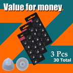 Hearing Aid Domes for Oticon Replacements,Oticon Minifit Double Vent Bass Domes (8 mm/3 Pack）,Universal Domes for Oticon Hearing Aid Supplies