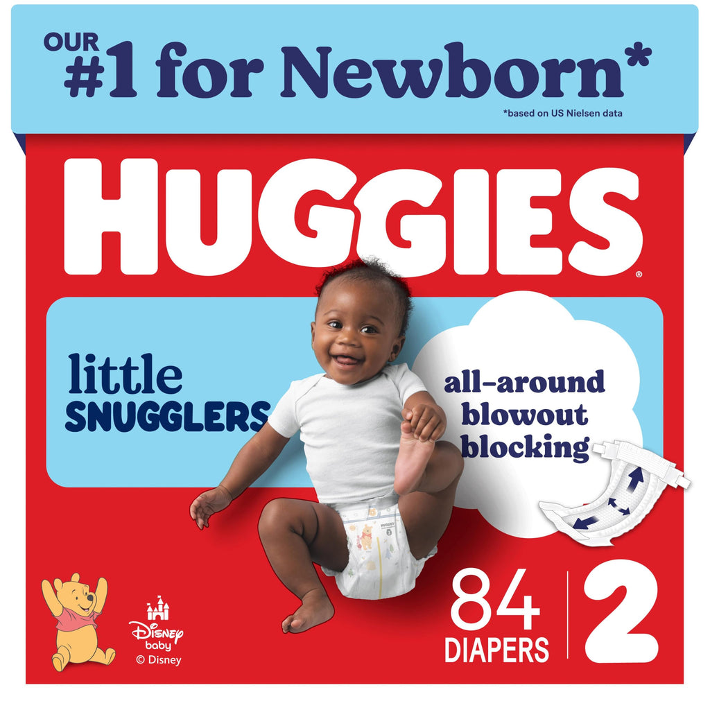 Huggies Little Snugglers Diapers Size 2, 84 Count