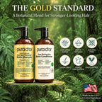 PURA D'OR Gold Label Anti-Thinning Biotin Shampoo & Conditioner, 16oz x2