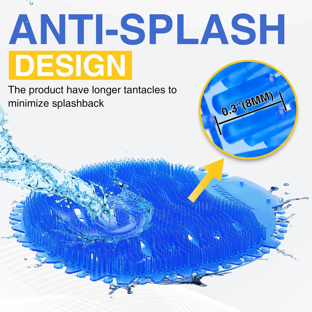 32 PACK Urinal Deodorizer Screen with 100 Gloves-3D Wave Anti-Splash Odor Protection Urinal Cakes for Men Toilets, Four Scents Urinal Mats