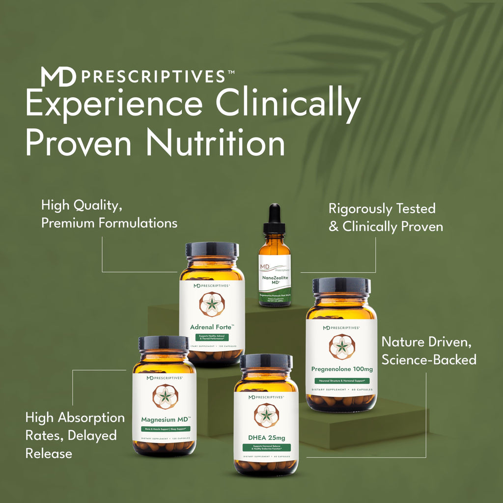 MD Prescriptives Pregnenolone - Vegan Formula for Hormone Health - Hormone Support Supplement & Energy for Adults - 60 Vegetarian Capsules (100mg)