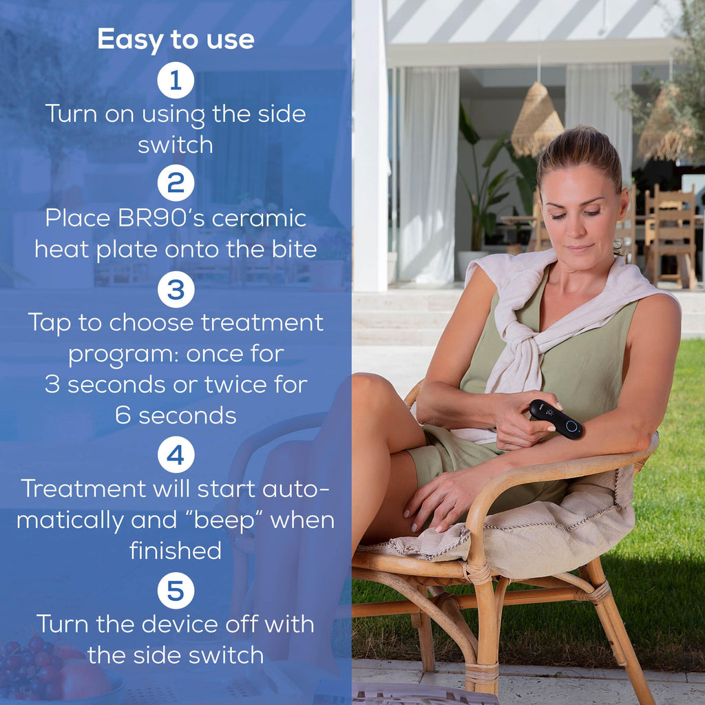 Beurer BR90 Insect Sting and Bite Relief with Light,Chemical-Free Bug Bite Healer for Day and Night,Electronic Heat Device for After Mosquito Bites to Ease Itching-and Swelling,(Pack of 2)