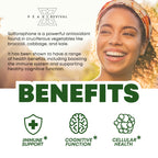 Peak Revival-X 5000mcg of Real Lab-Verified Sulforaphane Supplement - Broccoli Seed Extract 50mg Supplements - Promotes Cognitive Function, Liver & Cellular Support - 60 Vegan Capsules/Pills