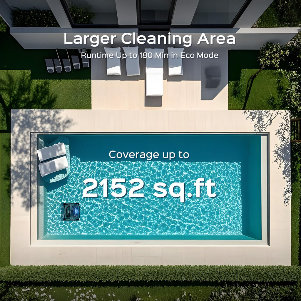 WYBOT (2026 New) C2 Vision AI Camera Robotic Pool Cleaner, Ultra-Fine Filter System Pool Robot, Powerful Suction, Wall Climbing, Waterline Cleaning, Gray Green