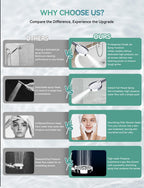 Magichome Filtered Shower Head with Handheld, High Pressure 10-Spd Detachable Chrome Showerhead with Stainless Hose, Water Softener Filter Beads for Hard Water - Remove Chlorine, Reduce Dry Itchy Skin