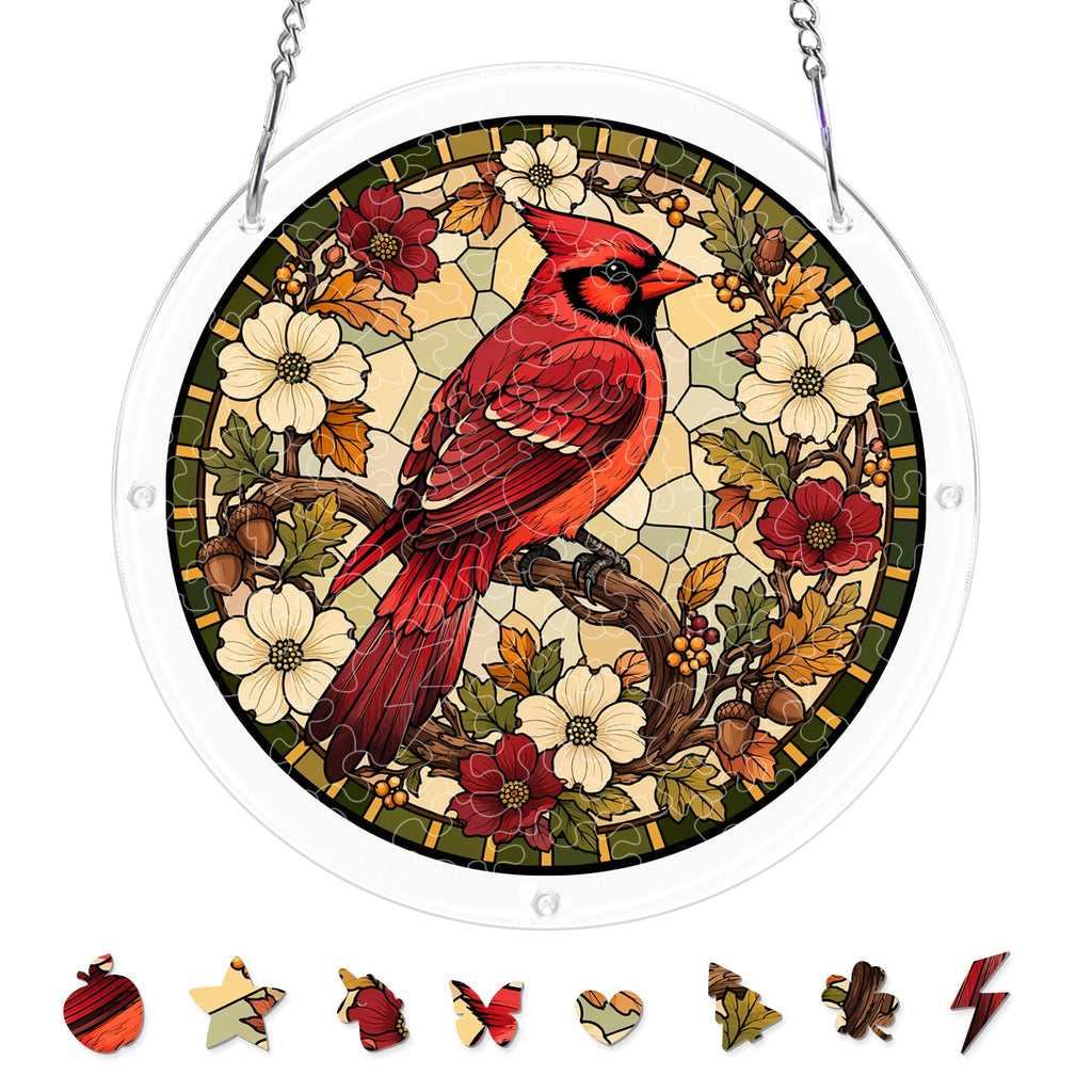 UNIQGIFTS Acrylic Puzzle Suncatcher, Sun Catchers Puzzle for Window Hanging